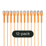 Broadbe schlankes Patchkabel 5G orange 1m 12er-Pack