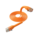 Broadbe schlankes Patchkabel 5G orange 1m 12er-Pack