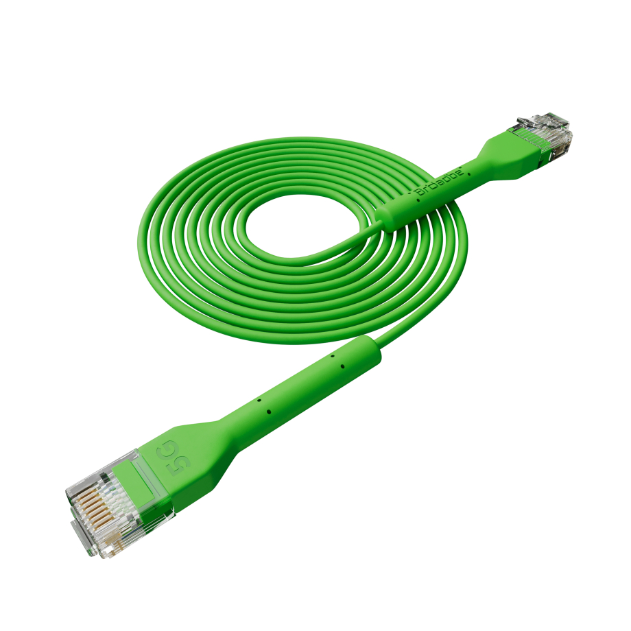 Broadbe schlankes Patchkabel 5G grün 2m