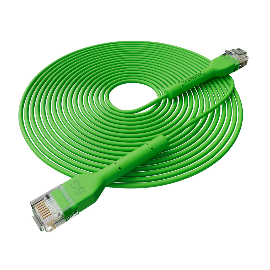 Broadbe schlankes Patchkabel 5G grün 5m