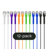 Broadbe schlankes Patchkabel 5G mehrfarbig 0.3m 12er-Pack