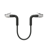 Broadbe schlankes Patchkabel 10G schwarz 0.1m 12er-Pack