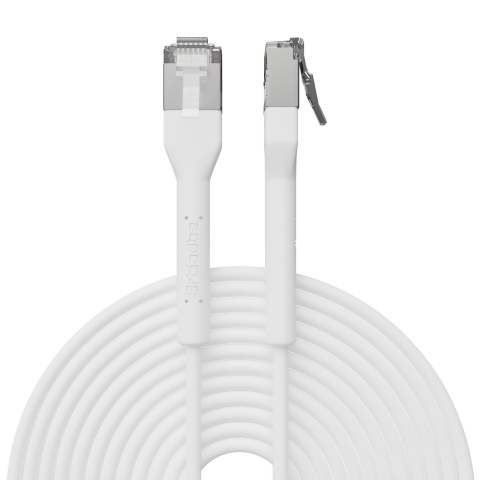 Broadbe schlankes Patchkabel 10G weiß 5m