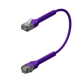 Broadbe schlankes Patchkabel 10G violett 0.1m