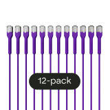 Broadbe schlankes Patchkabel 10G violett 2m 12er-Pack