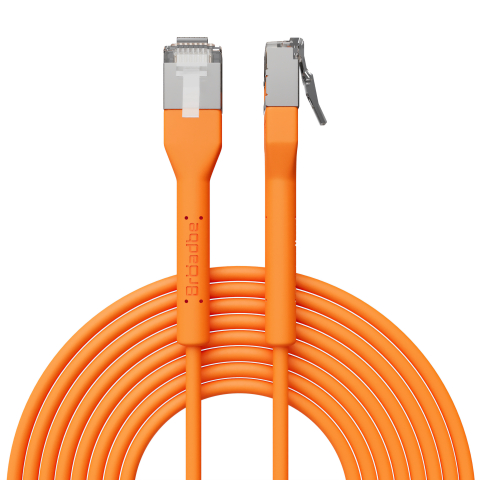 Broadbe schlankes Patchkabel 10G orange 0.3m