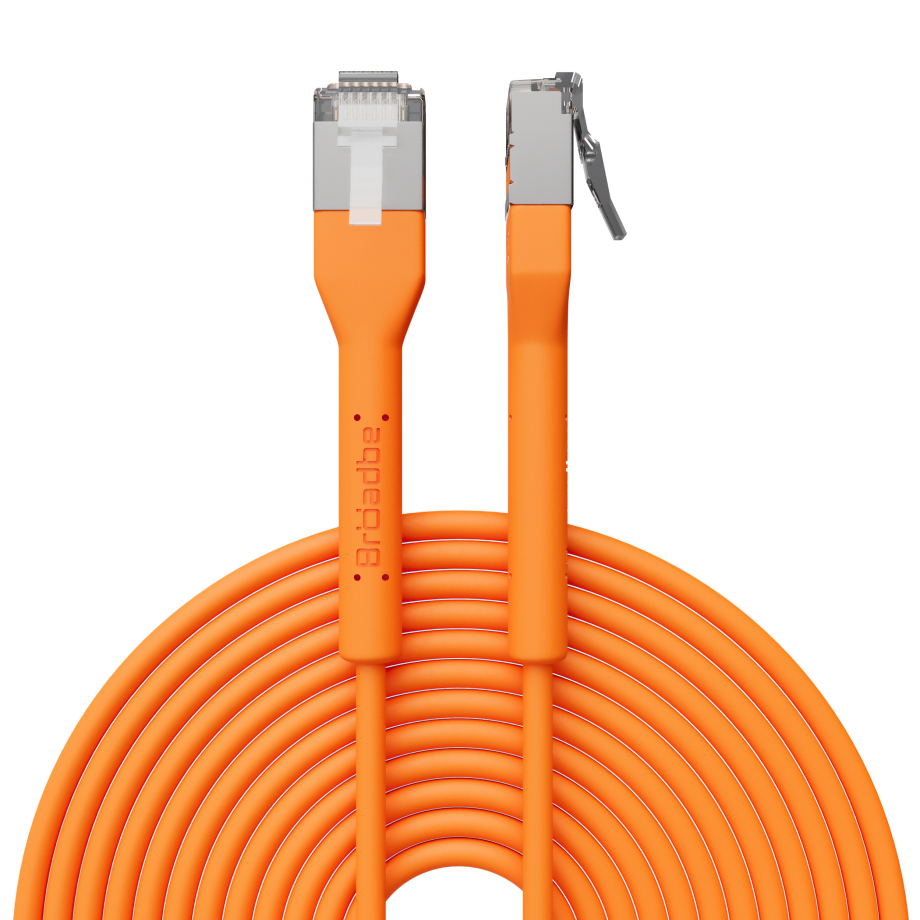 Broadbe schlankes Patchkabel 10G orange 8m