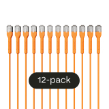 Broadbe schlankes Patchkabel 10G orange 0.3m 12er-Pack