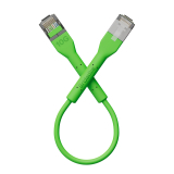 Broadbe schlankes Patchkabel 10G grün 0.1m 12er-Pack