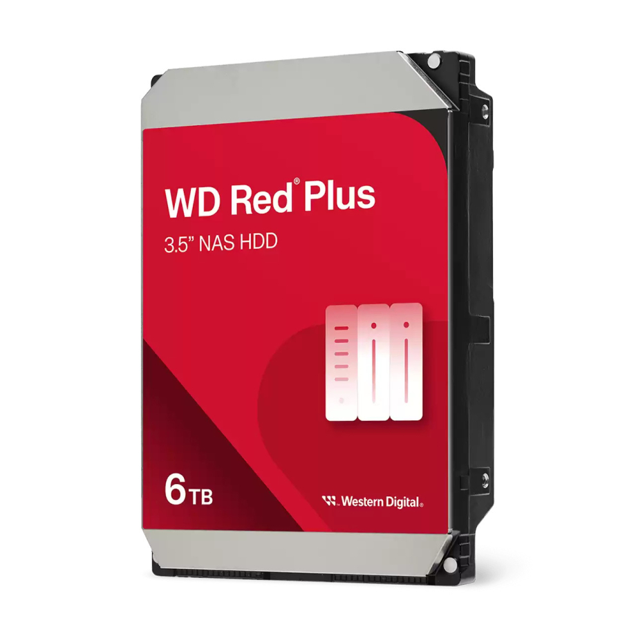 Western Digital Red Plus Internal NAS HDD 3.5" 6TB