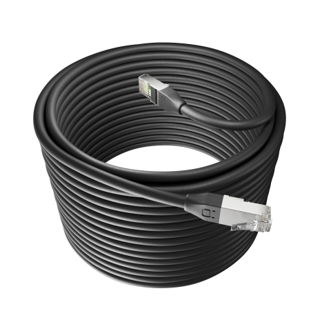 Broadbe Outdoor 10G Ethernet-Patchkabel, Schwarz, 20m
