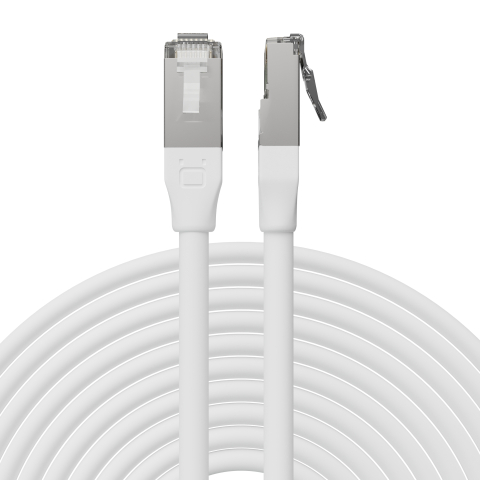Broadbe Outdoor 10G Ethernet-Patchkabel, Weiß, 5m