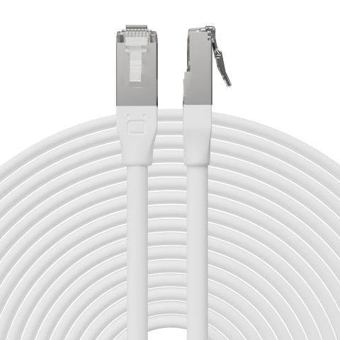 Broadbe Outdoor 10G Ethernet-Patchkabel, Weiß, 8m
