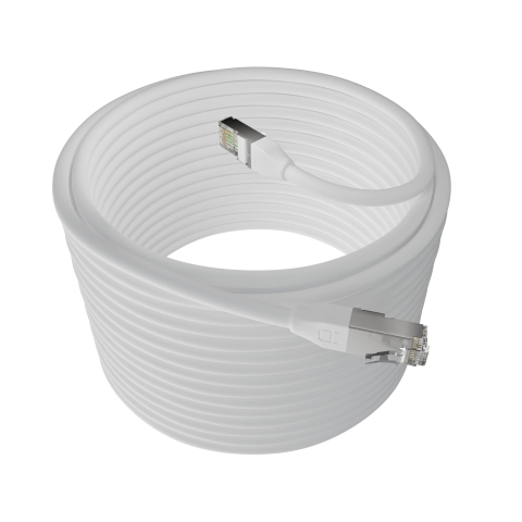 Broadbe Outdoor 10G Ethernet-Patchkabel, Weiß, 20m