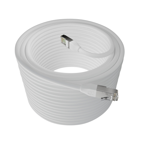 Broadbe Outdoor 10G Ethernet-Patchkabel, Weiß, 30m
