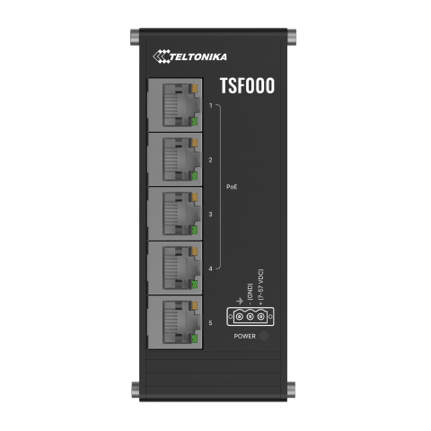 Teltonika TSF000 flacher PoE+ Switch