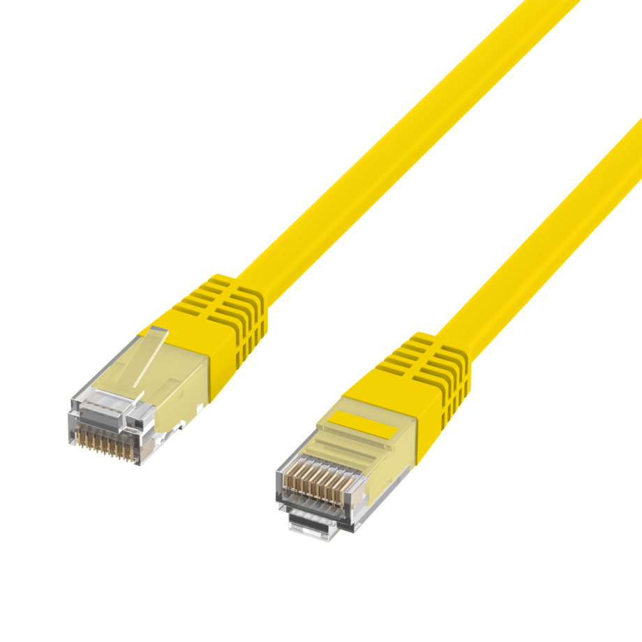 Patchkabel Cat5e 0.5m gelb